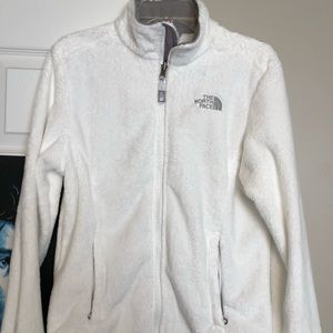 North Face white jacket.